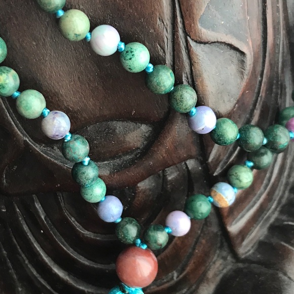 Rare colored Apatite meditation mala necklace✨ - Picture 8 of 11